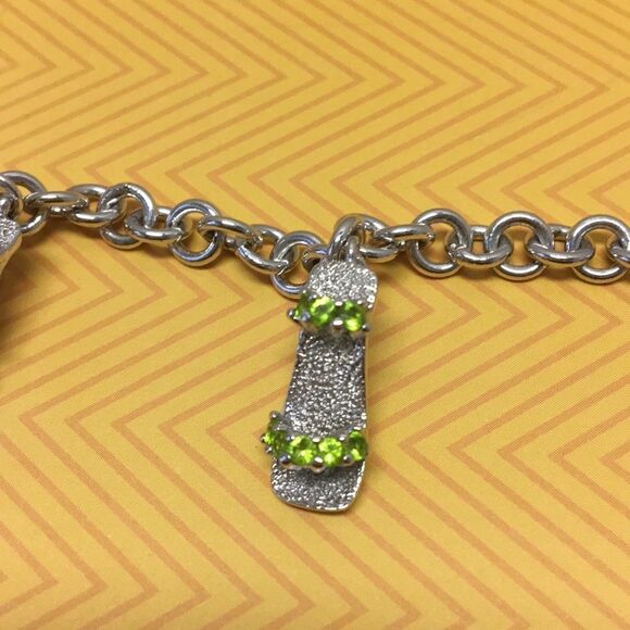 Silver Shoe Bracelet  - Picture 4 of 7